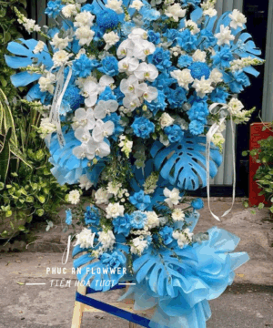 kệ ho khai truong 2 tâng sang trọng - Hoa Tươi Phúc An