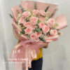 bó hoa hồng phấn đẹp, hoa hồng pastel tặng sinh nhật, bó hoa hồng phấn sang trọng, hoa tặng người yêu dịu dàng, bó hoa hồng phấn kèm baby trắng, hoa tươi lãng mạn, bó hoa hồng đẹp ý nghĩa