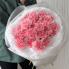 Bó hoa cẩm chướng hồng pastel, hoa tặng sinh nhật mẹ, bouquet hoa hồng phấn nhẹ nhàng, hoa cẩm chướng biểu tượng yêu thương và biết ơn