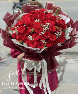 bó hoa hồng đỏ lãng mạn, hoa hồng đỏ tặng người yêu, bó hoa hồng đỏ sang trọng, hoa tặng sinh nhật người yêu, bó hoa tình yêu nồng cháy, hoa hồng đỏ đẹp tặng bạn gái