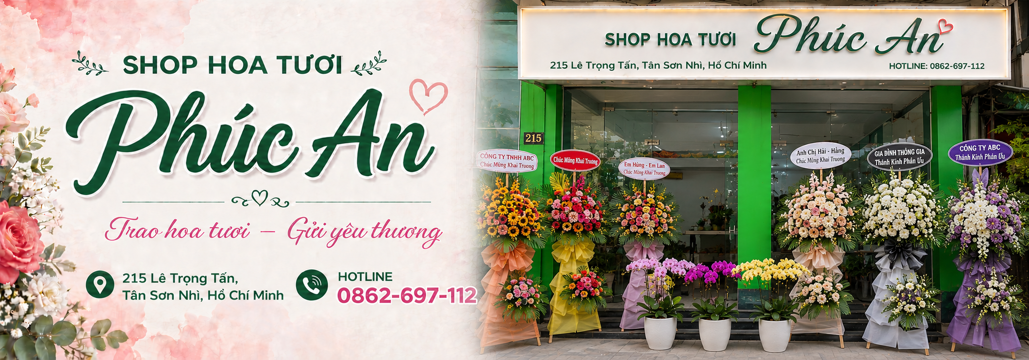 shop hoa tươi quận tân
