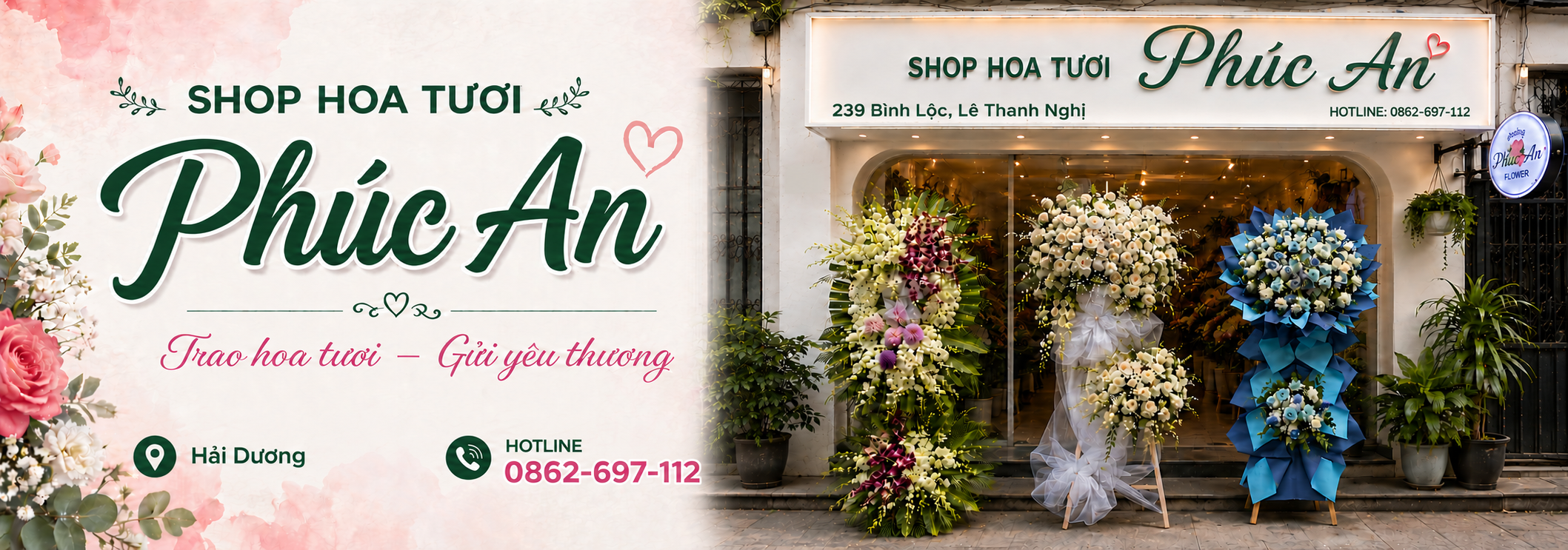 shop hoa tươi hải dương